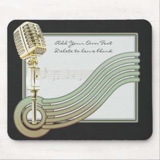 Retro Style Vintage Mic Mousepad