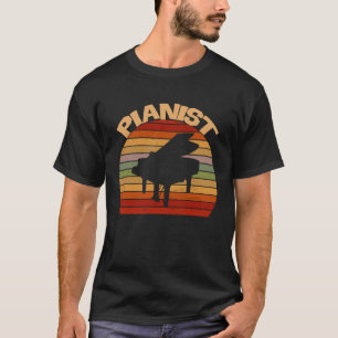 Retro style Vintage Piano Keyboard Musical Instrum T-Shirt
