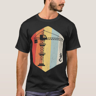 Retro style vintage Tower Crane Operator gift Pull T-Shirt