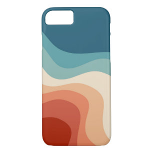 Retro style waves iPhone 8/7 case