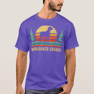 Retro Style Weimaraner Grandpa Dog Grandfather Pet T-Shirt