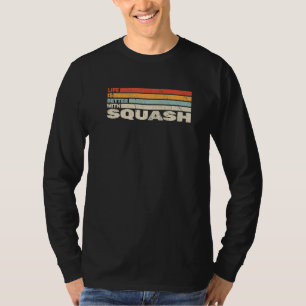 retro style with Squash for Squash Player T-Shirt