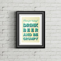 Retro styled typography. Ideal for man caves.