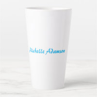 Retro Stylish Elegant Plain Sky Blue White