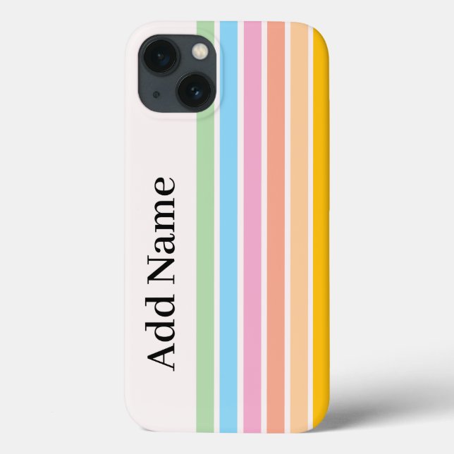 Retro Stylish Modern Personalised Name Classic  Case-Mate iPhone Case (Back)