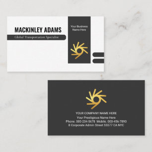 Retro Stylish Office Department Store Owner Business Card