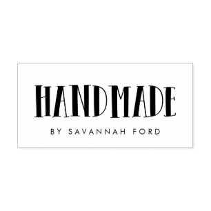 Retro stylish script Handmade Self-inking Stamp