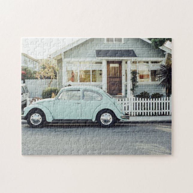 Retro Suburb Car Jigsaw Puzzle (Horizontal)
