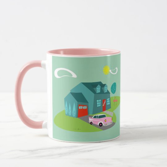 Retro Suburban House Mug