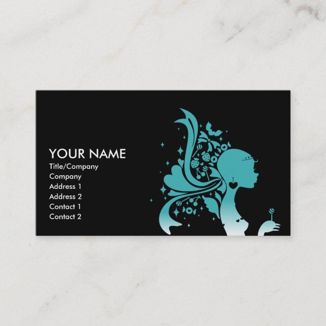 retro sugar business card (Front)