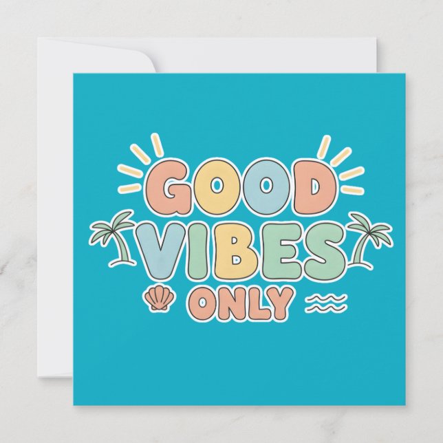 Retro Summer Beach Aesthetic Pastel Typography Art (Front)