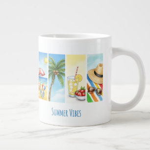 Retro Summer Beach Vibes Sublimation Mug – Vintage