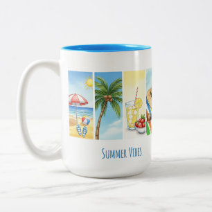 Retro Summer Beach Vibes Sublimation Mug – Vintage