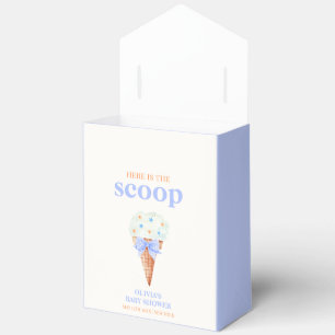 Retro Summer Bow Star Ice Cream Baby Shower Favour Box