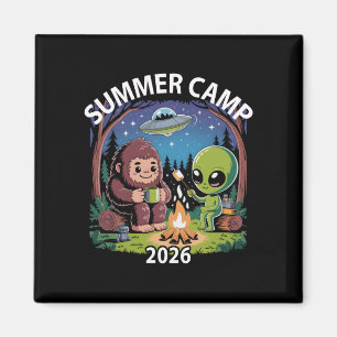 Retro summer camp 2026 kids alien vibes director magnet