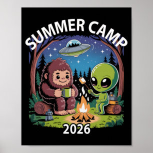 Retro summer camp 2026 kids alien vibes director poster