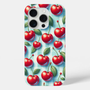 Retro Summer Cherry Phone Case - Vibrant Red Cherr
