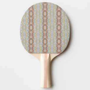 Retro Summer Geometric Colour Block Pattern Design Ping Pong Paddle