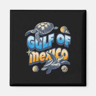 Retro Summer Gulf Of Mexico Forever Turtle Beach G Magnet