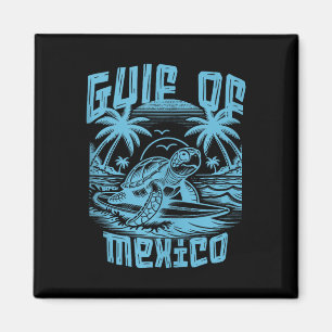 Retro Summer Gulf Of Mexico Forever Turtle Beach G Magnet