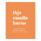 Retro Summer | Orange This Candle Burns Sign