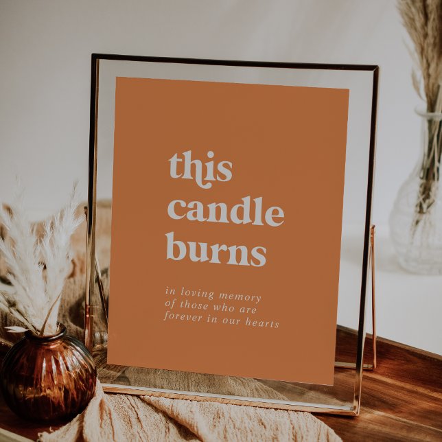 Retro Summer | Orange This Candle Burns Sign (Creator Uploaded)