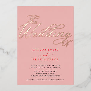 Retro Summer Pink & Orange Wedding