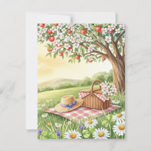 retro Summer Solstice Postcard