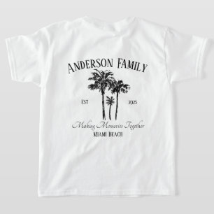 Retro Summer Vacation vibe family matching T-Shirt