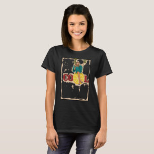 Retro Summer Vibe "COOL" Lemon Slice Swing Graphic T-Shirt