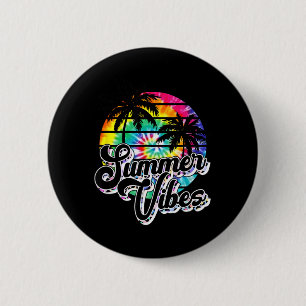 Retro Summer Vibes Leopard Sunglasses Summer Lover 6 Cm Round Badge