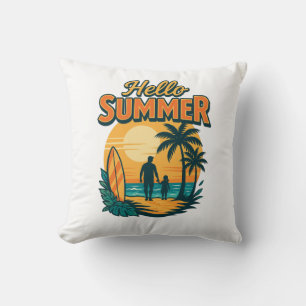 Retro Summer Vibes – Life’s Better at the Beach Cushion