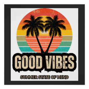 Retro Summer Vibes Poster