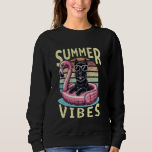 Retro Summer Vibes Scottish Terrier Dog Mum Vacati Sweatshirt