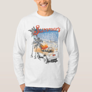 Retro Summer Vibes Surf – California Sunset Beach T-Shirt