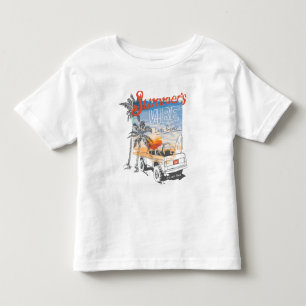 Retro Summer Vibes Surf – California Sunset Beach Toddler T-Shirt