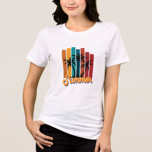 Retro Summer Vibes t.shirt Tri-Blend Shirt