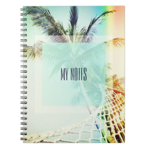 Retro Summertime Custom Notebook