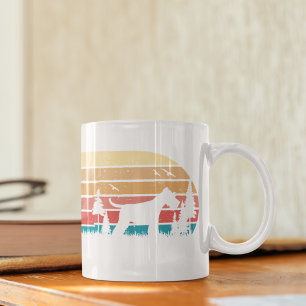 Retro Sun Miniature Schnauzer Add Your Message Coffee Mug