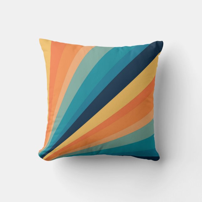 Retro sun rays cushion (Front)