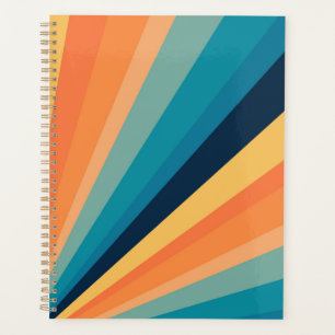 Retro sun rays planner