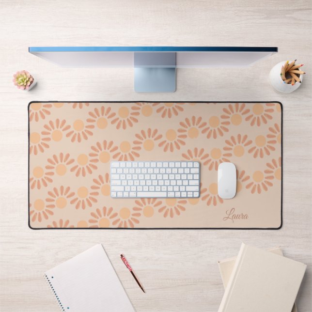 Retro Sun Summer Vibes Desk Mat (Office 1)