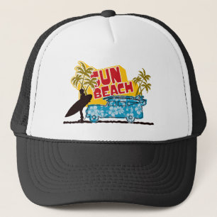 Retro Sun & Surf Trucker Hat