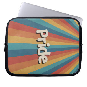 Retro Sunburst LGBTQ+ Pride Laptop Sleeve