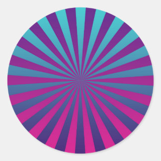 Retro Sunburst Sticker - Vibrant and Playful