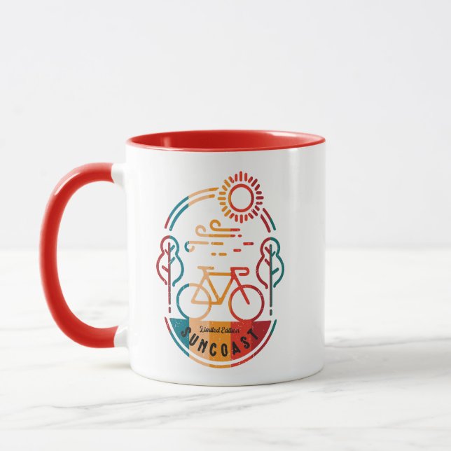 Retro Suncoast Bike Trail  Mug (Left)