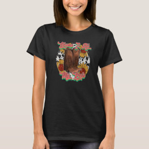 Retro Sunflower Boot Blame It All On My Root Weste T-Shirt