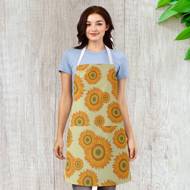 Retro Sunflowers Apron (Creator Uploaded)