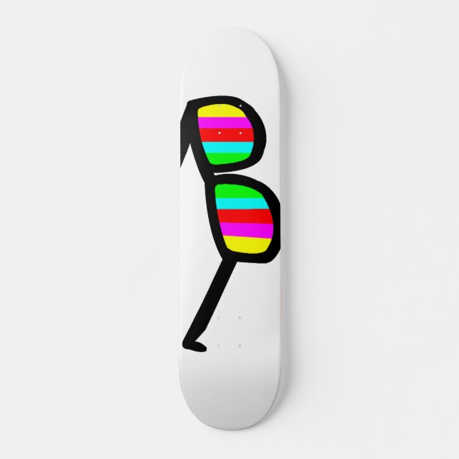 Retro Sunglasses Longboard Skateboard (Front)