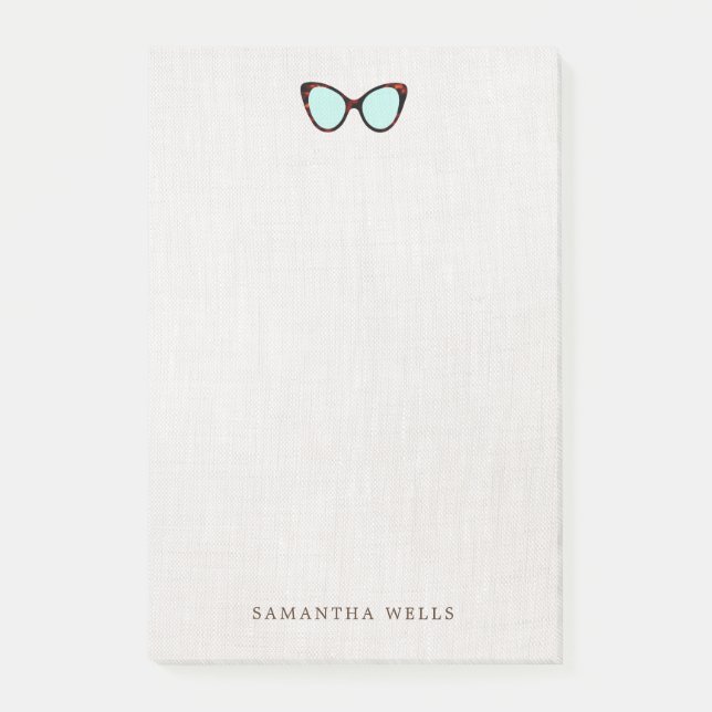  Retro Sunglasses Personalised   Post-it Notes (Front)